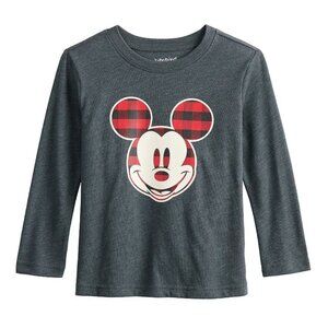 Disney Mickey Mouse Toddler Boy Plaid Mickey Graphic Tee By Jumping Beans 24 Mon